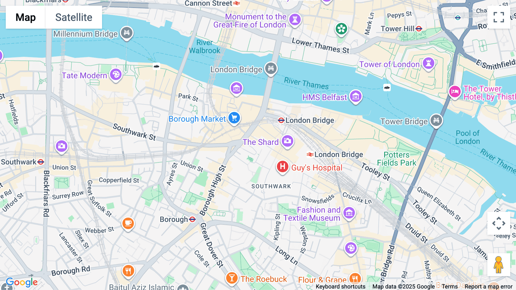 Click for interative map of New City Court, 20 St. Thomas Street, London