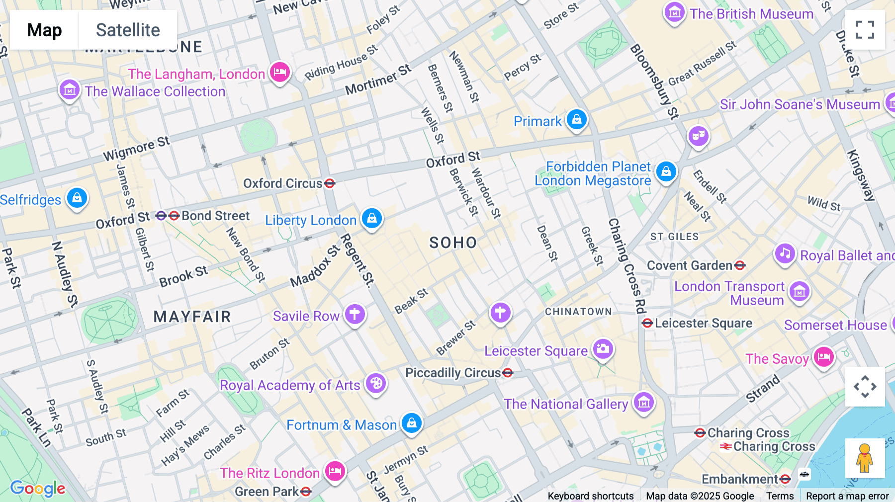 Click for interative map of 56-58 Broadwick Street, London