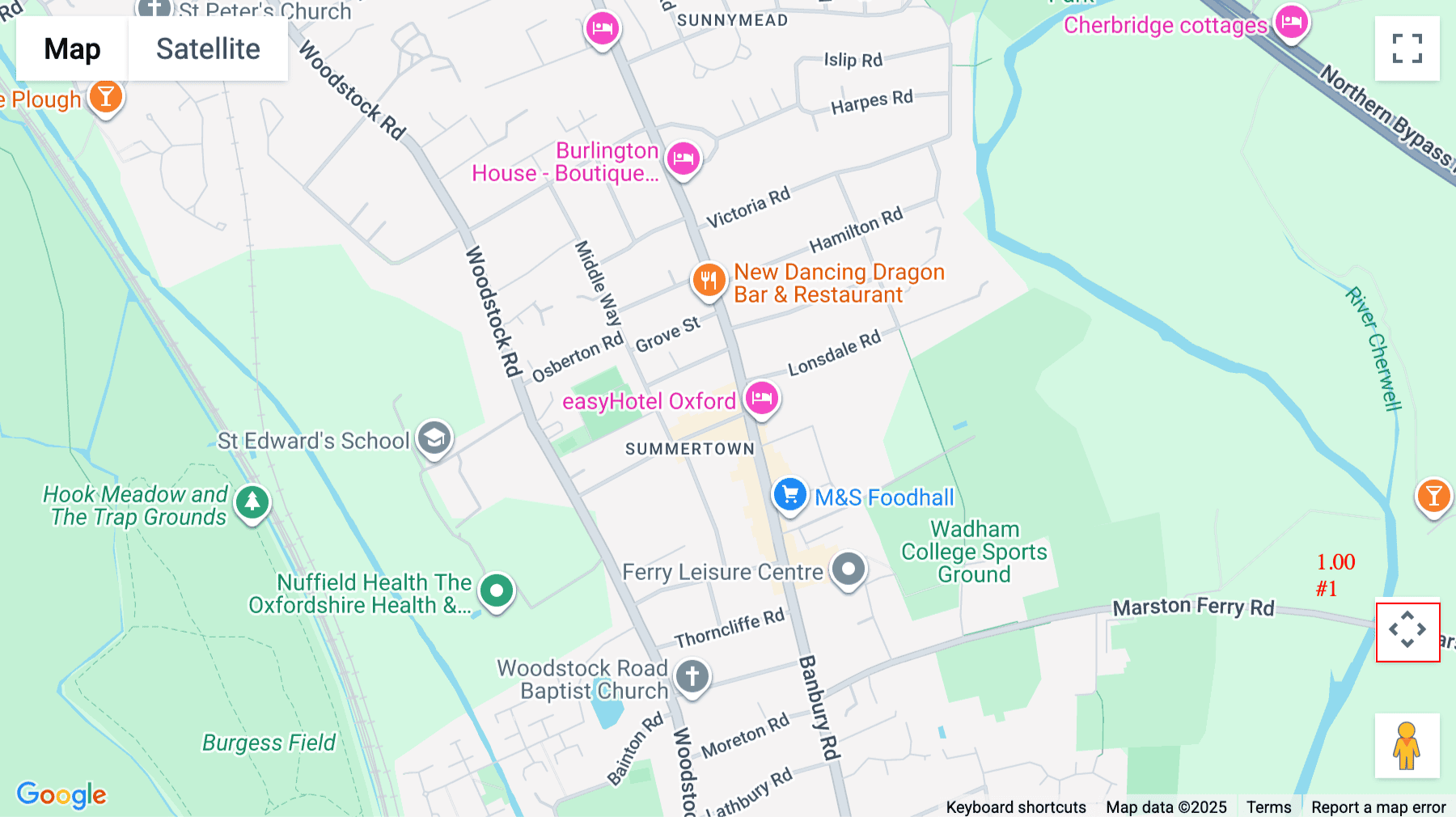 Click for interative map of Prama House, 267 Banbury Road, Oxford