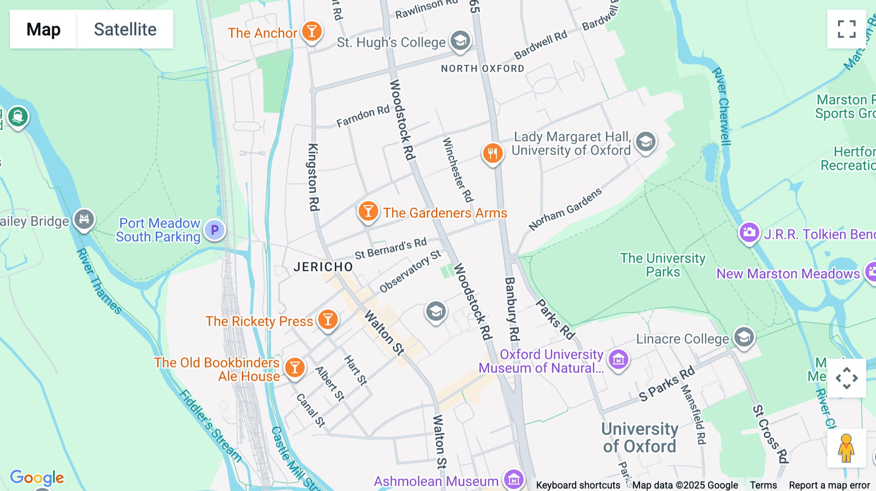 Click for interative map of Belsyre Court, Woodstock Road, Oxford