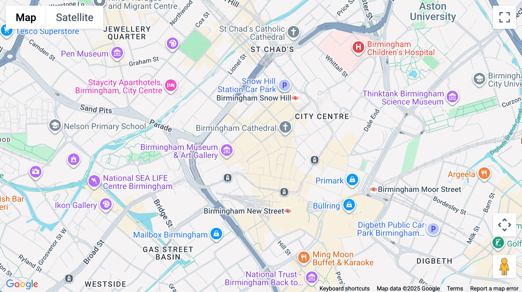 Click for interative map of 102 Colmore Row, Birmingham