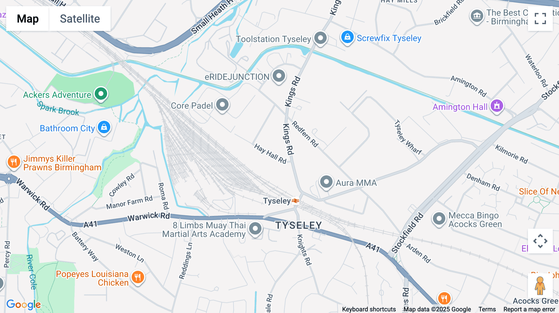 Click for interative map of Fairgate House, 205 Kings Road, Birmingham