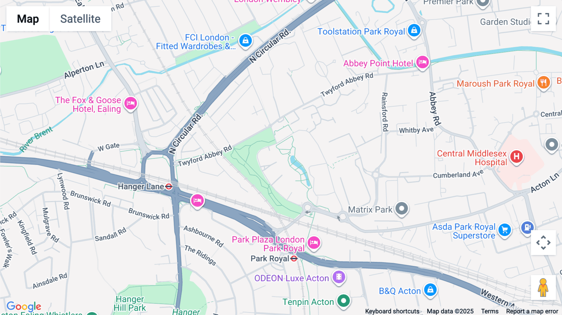 Click for interative map of 2 Lakeside Drive, London