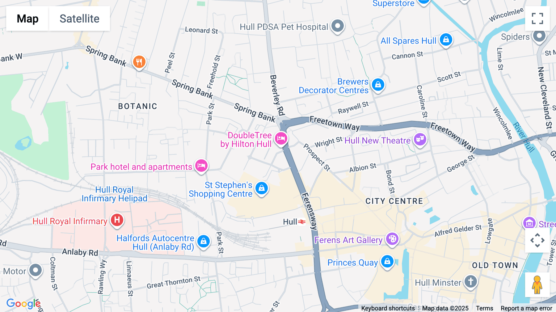 Click for interative map of Cherry Tree Court, Cherry Tree View, Hull