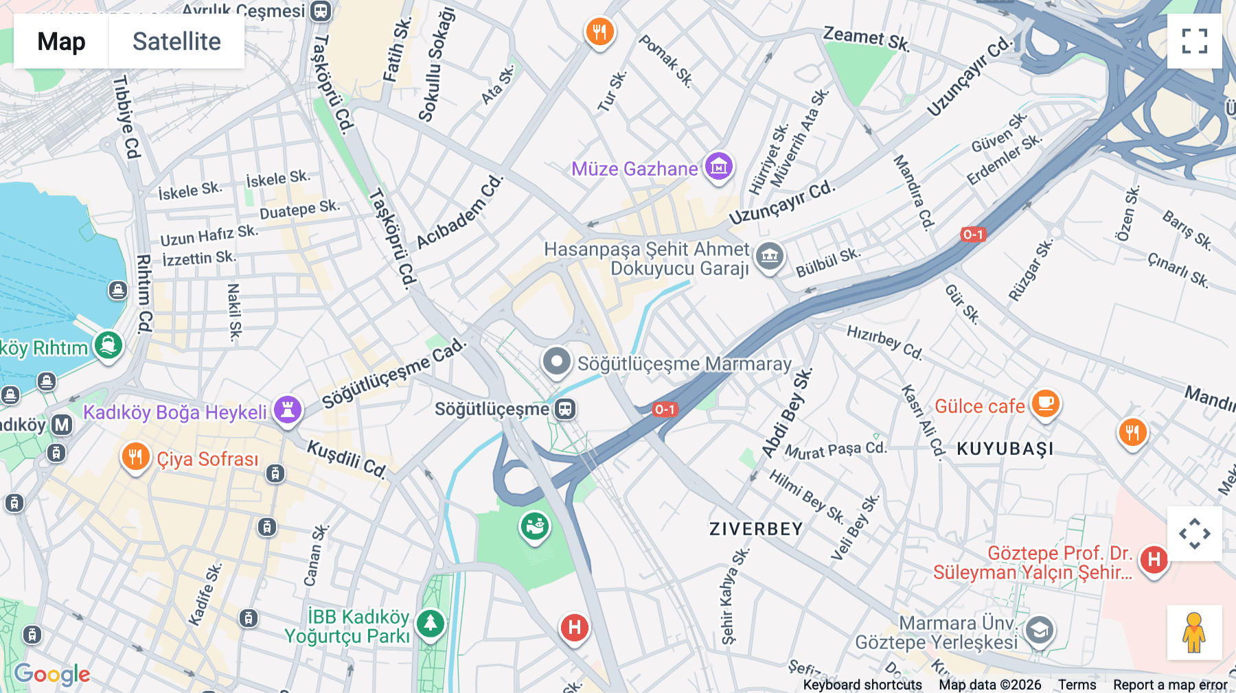 Click for interative map of Hasanpaşa Mah, Nabizade Sokak No: 82 /1, Istanbul