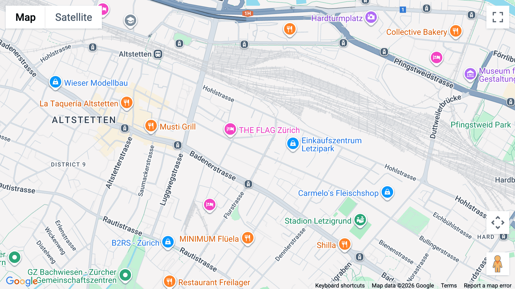 Click for interative map of Baslerstrasse 60, Zurich