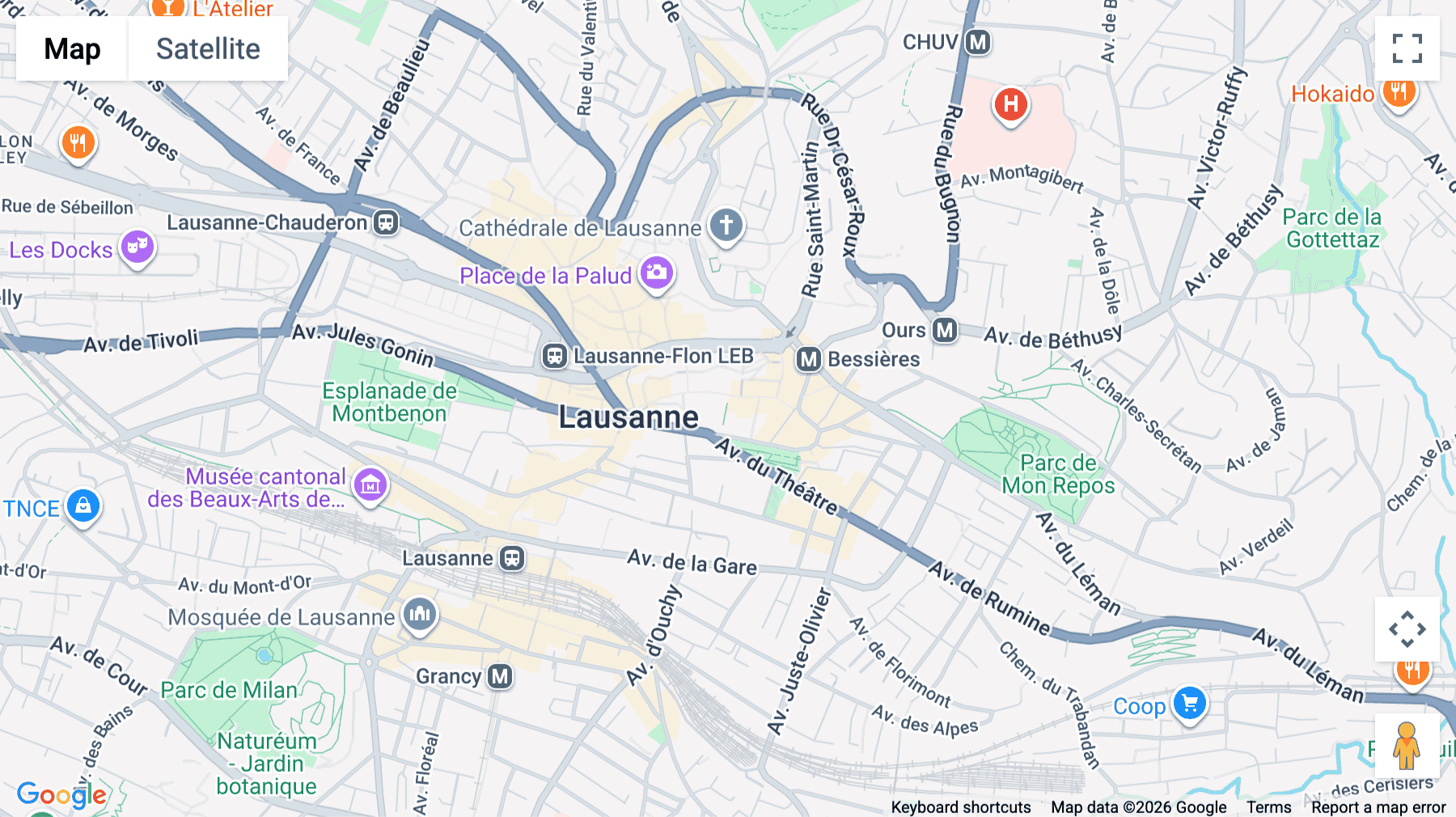 Click for interative map of Galerie Saint-François B, Lausanne