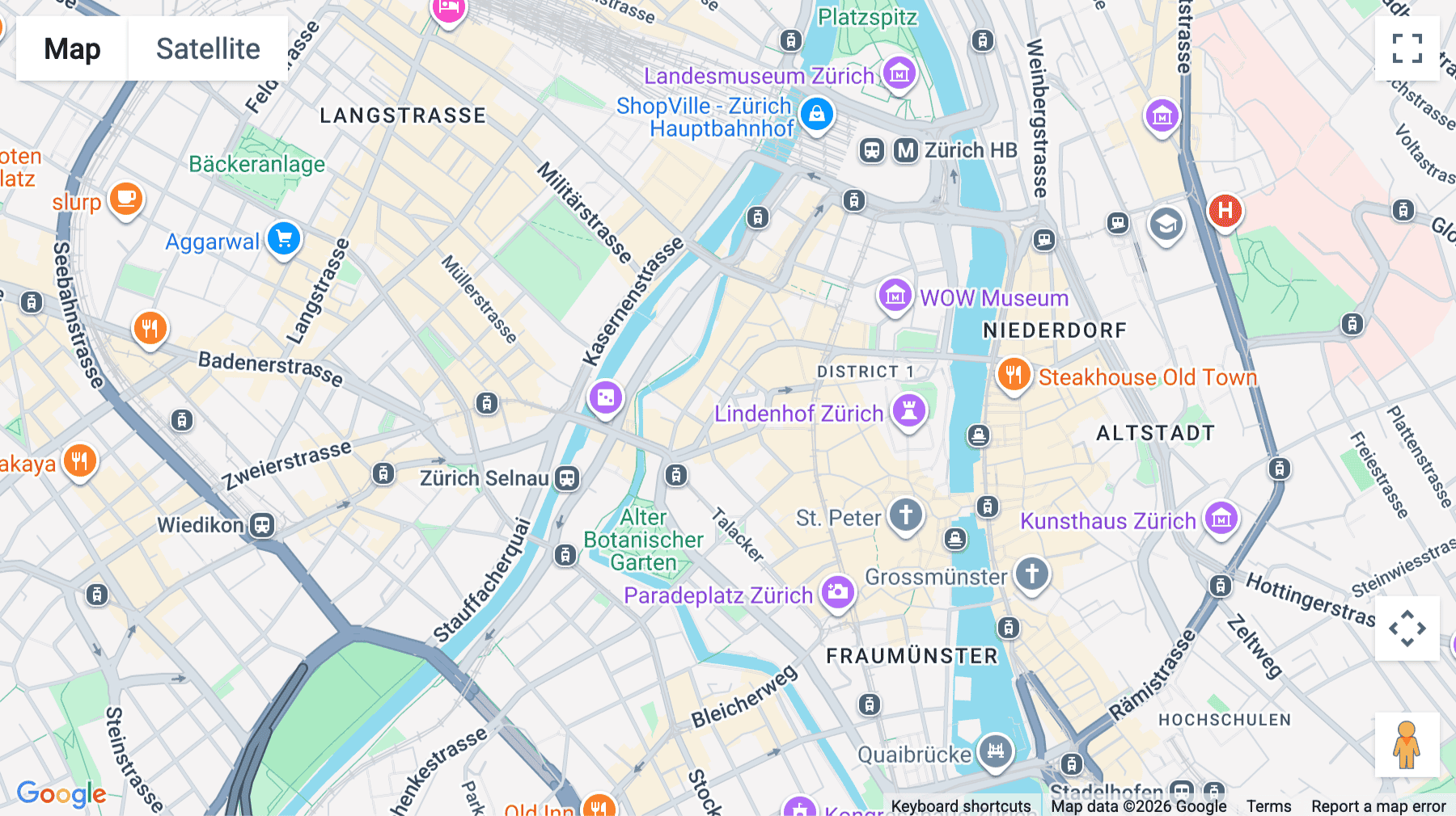 Click for interative map of Uraniastrasse 31, Zurich