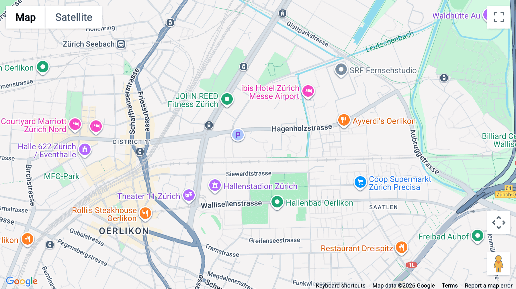 Click for interative map of Hagenholzstrasse 56, Andreaspark, Zurich