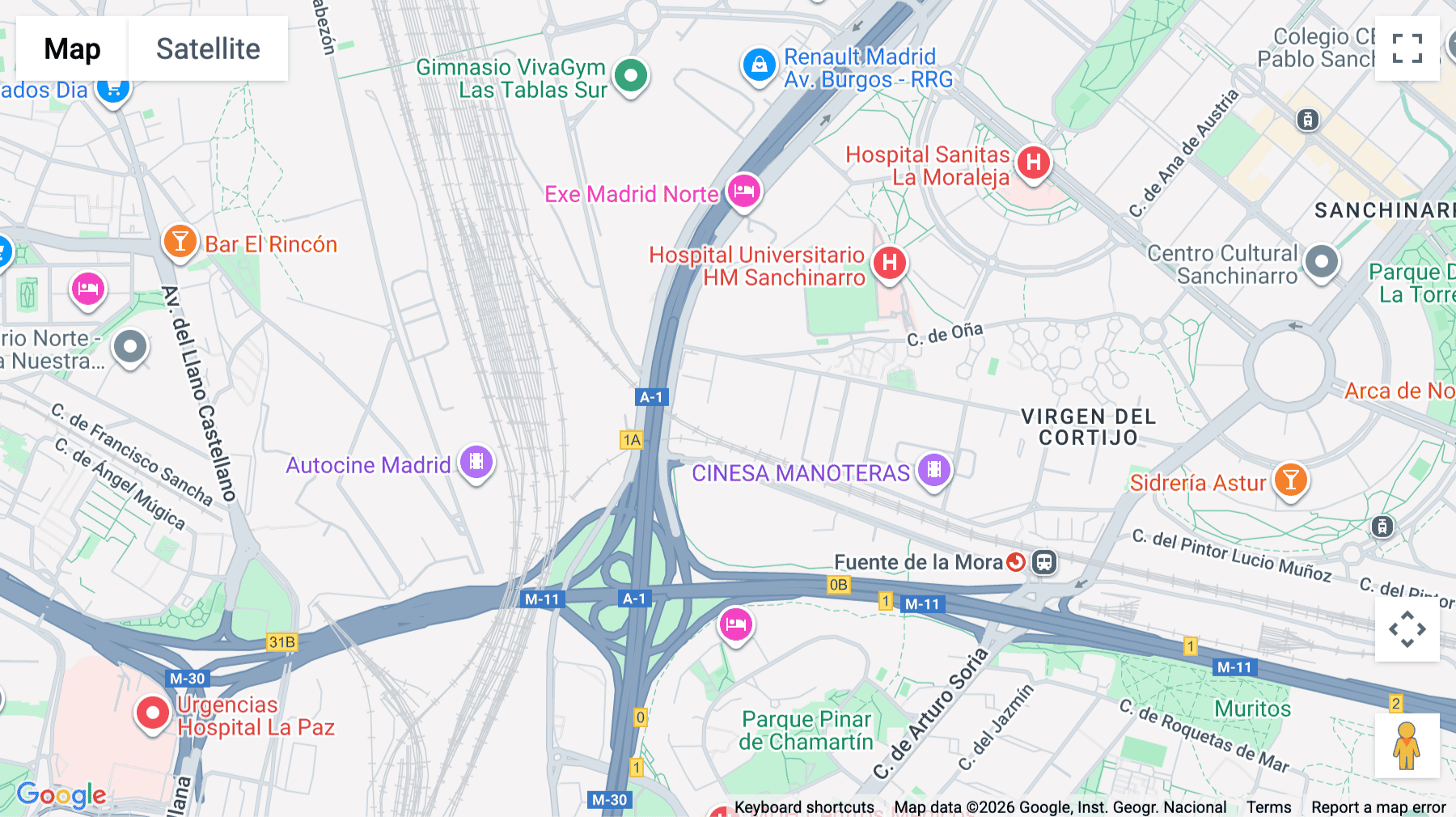 Click for interative map of Calle de Dulce Chacón, 55, Torre Chamartín, Madrid