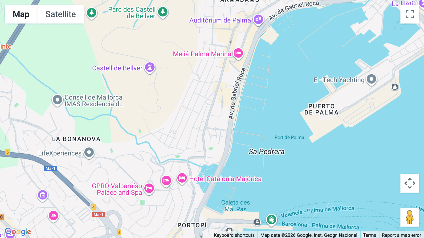 Click for interative map of Plaza Mirador Remigia Caubet 5, Palma de Mallorca