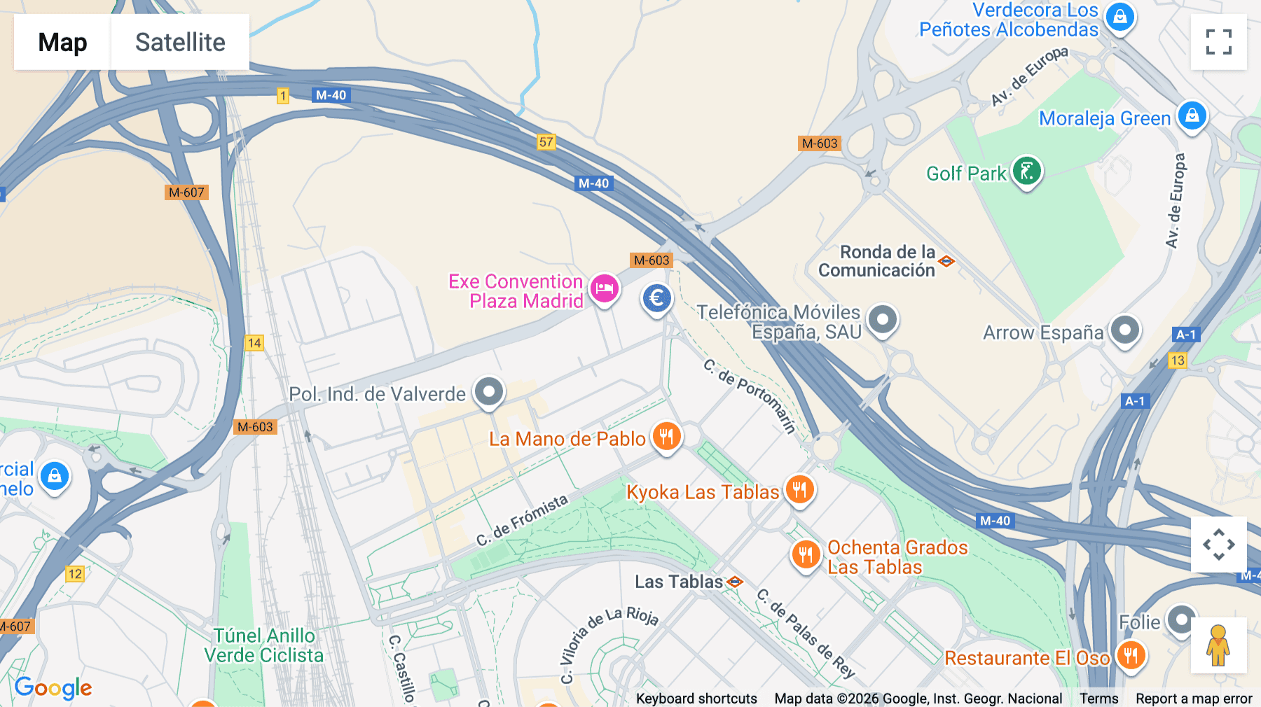 Click for interative map of Calle de María Tubau, 3, First Floor, Madrid