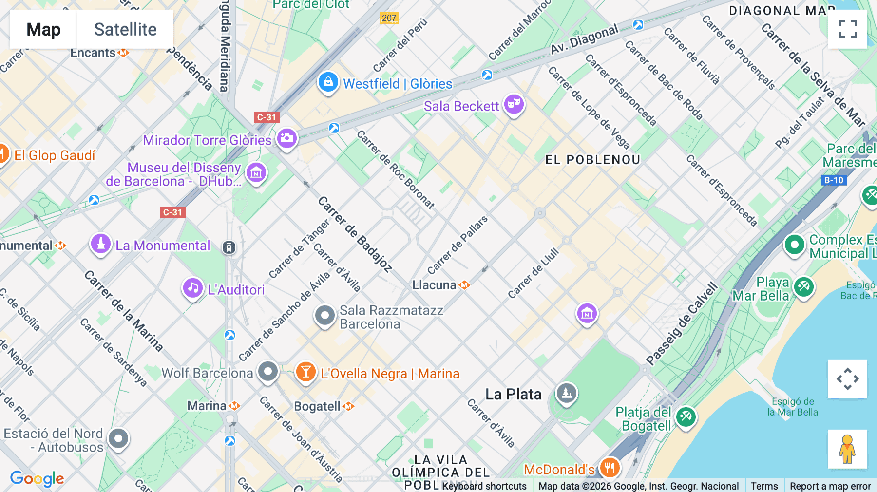 Click for interative map of Carrer de Pere IV, 128, Ferreteria, Barcelona