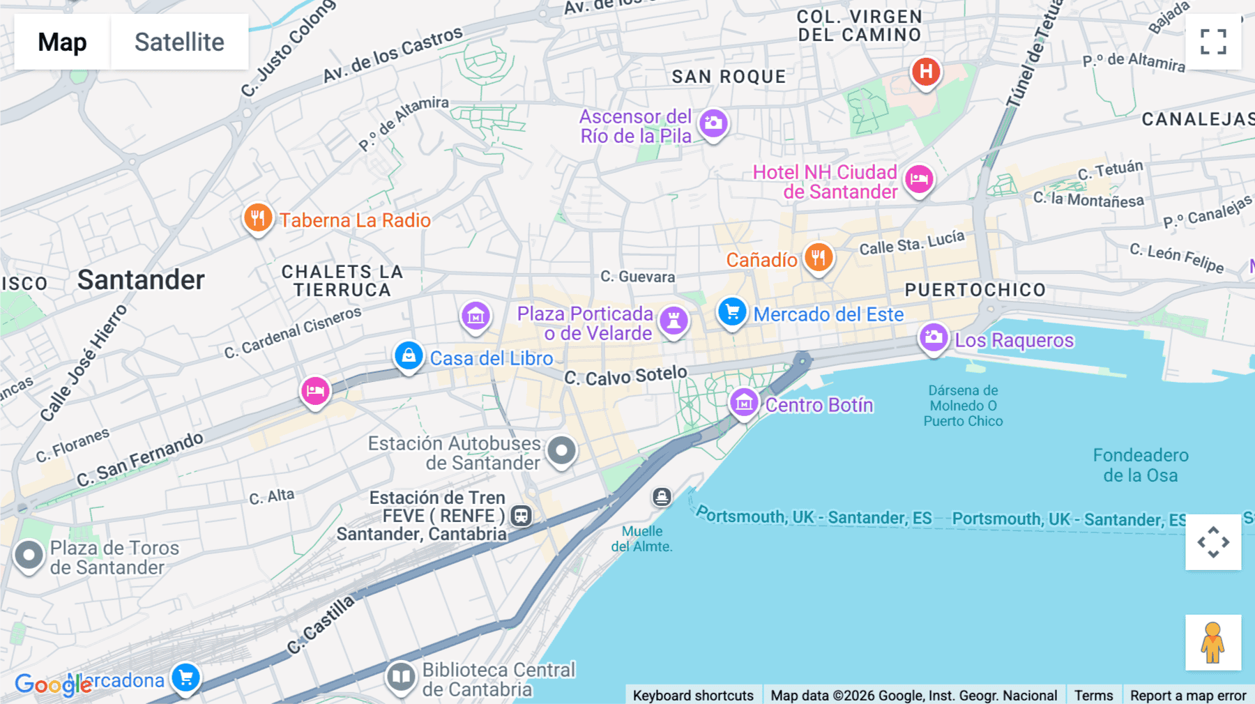 Click for interative map of Calle Juan de Herrera, 18, 4th & 5th Floor, Santander