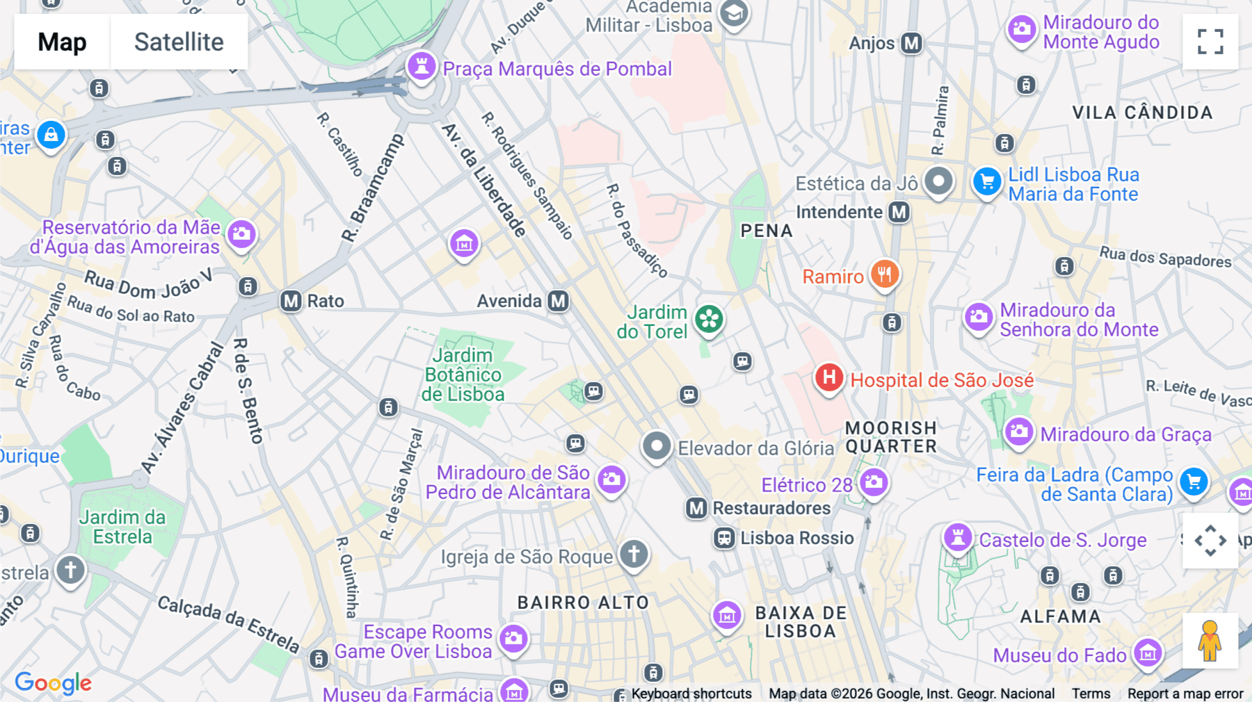 Click for interative map of Avenida da Liberdade, 110, Lisbon