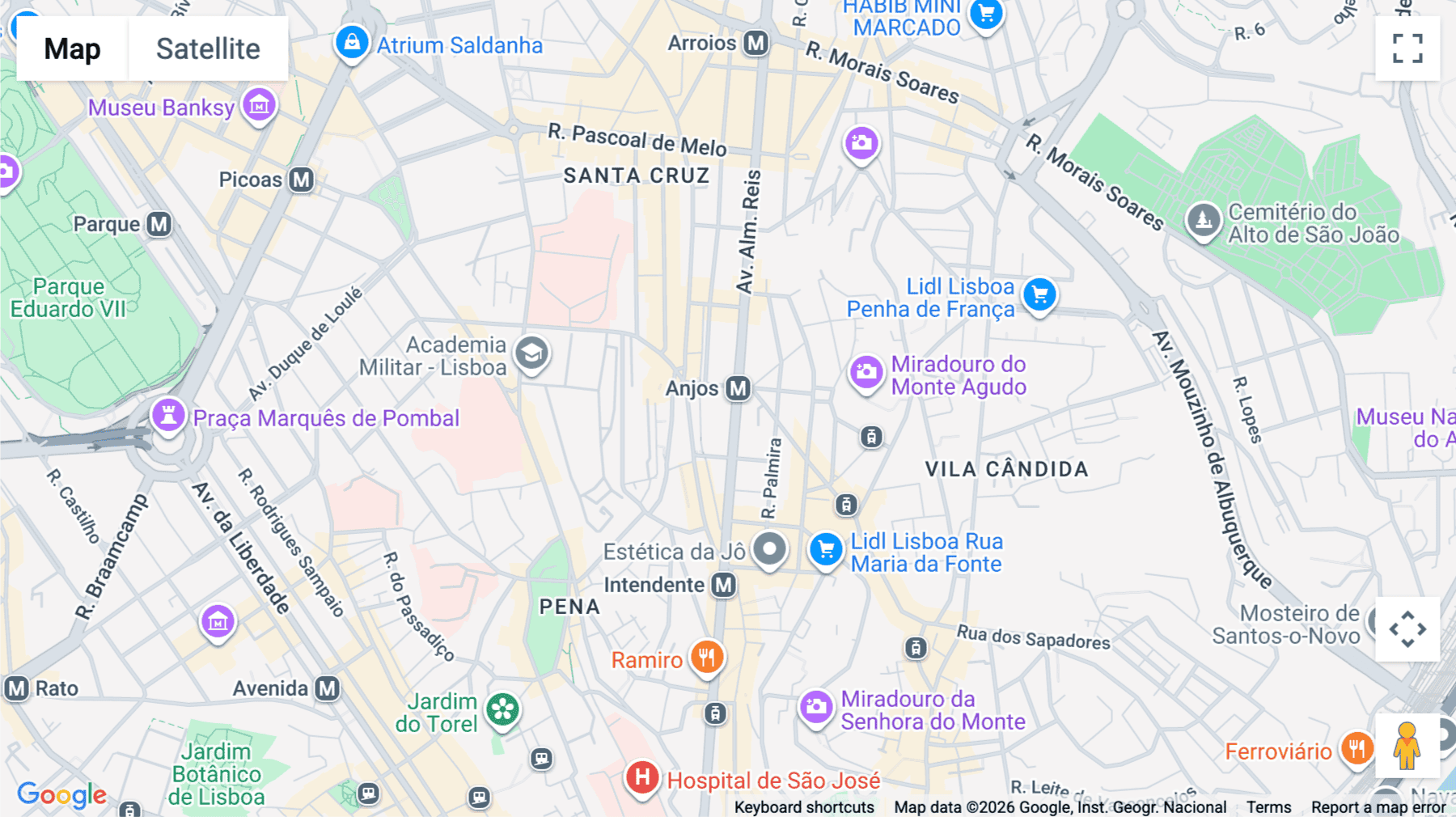 Click for interative map of Av. Almirante Reis 65, Lisbon