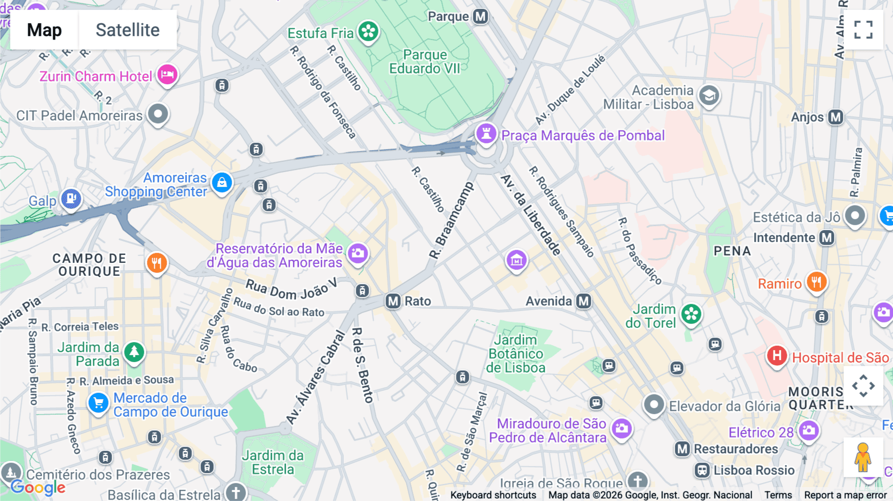 Click for interative map of Rua Alexandre Herculano 50, Lisbon, Lisbon