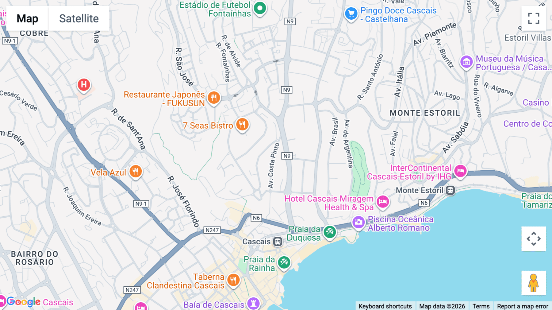 Click for interative map of Avenue Costa Pinto 560, Cascais, Cascais