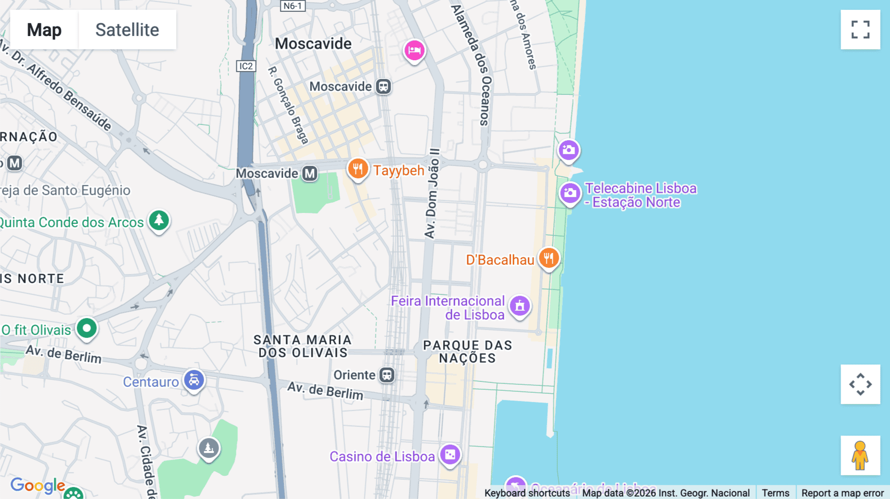 Click for interative map of Rua Mar da China 3, Lisbon