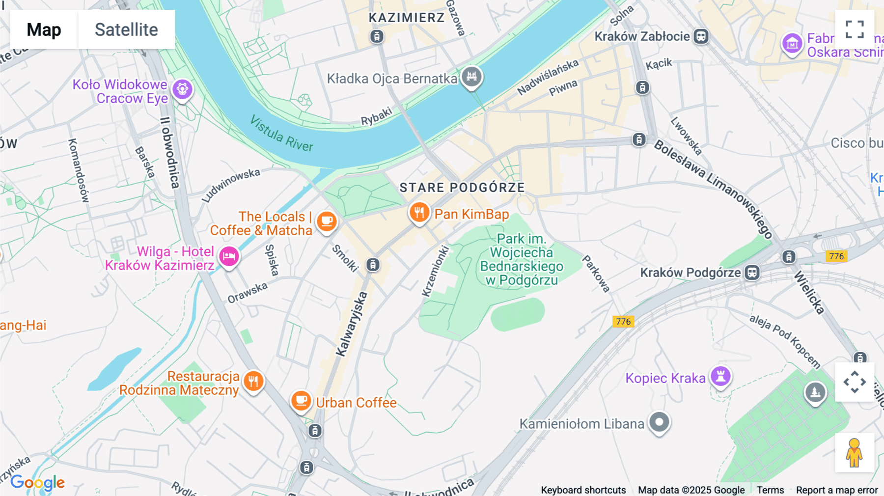 Click for interative map of Cluster Stare Podgórze, Jana Zamoyskiego 24, Krakow