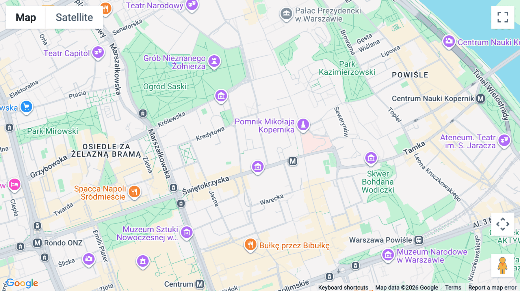 Click for interative map of Tadeusza Czackiego 15/17, Warsaw