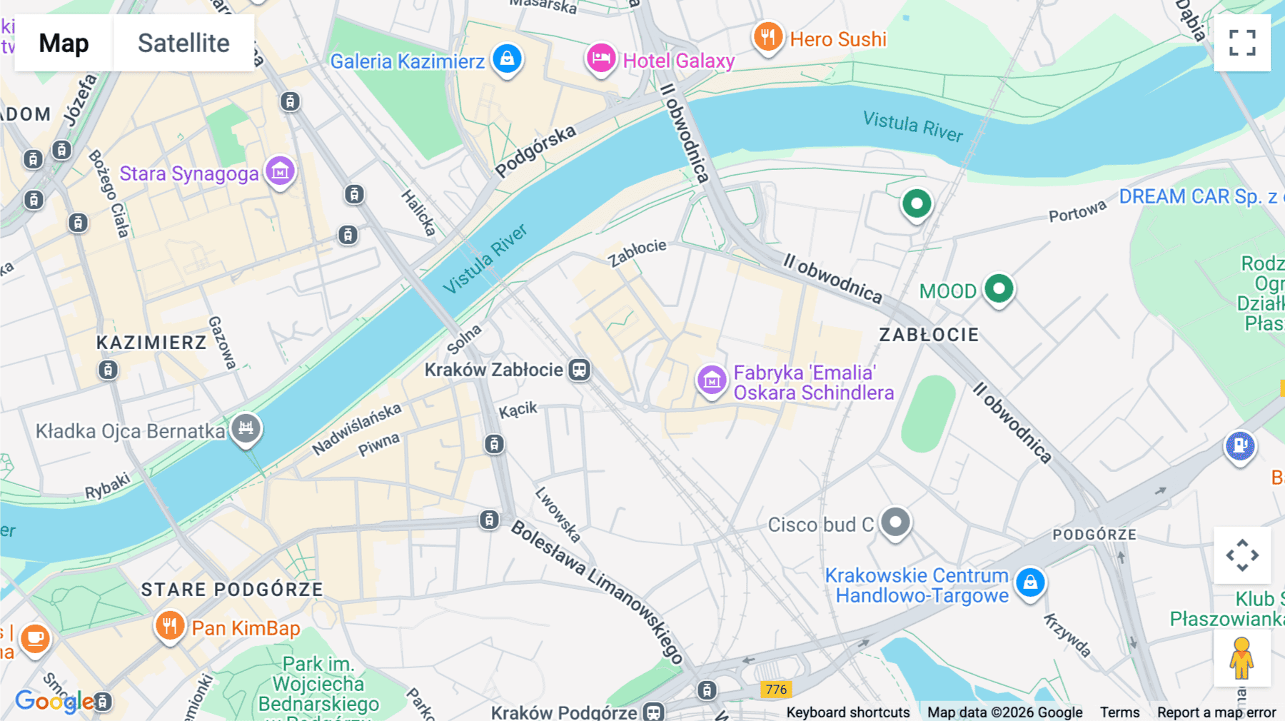 Click for interative map of 12 Przemysłowa Street, Krakow
