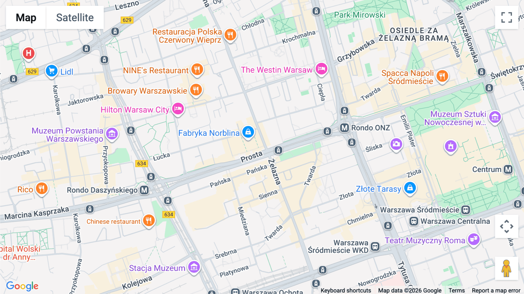 Click for interative map of Ulica Żelazna 51/53, Building 19, Warsaw