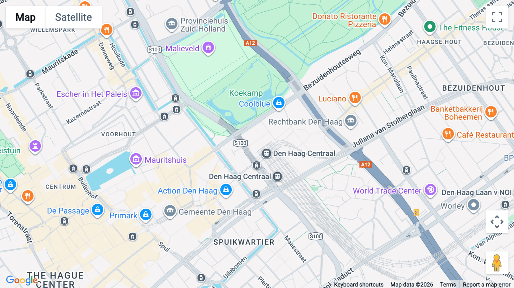 Click for interative map of 10 Koningin Julianaplein, 1st floor, The Hague