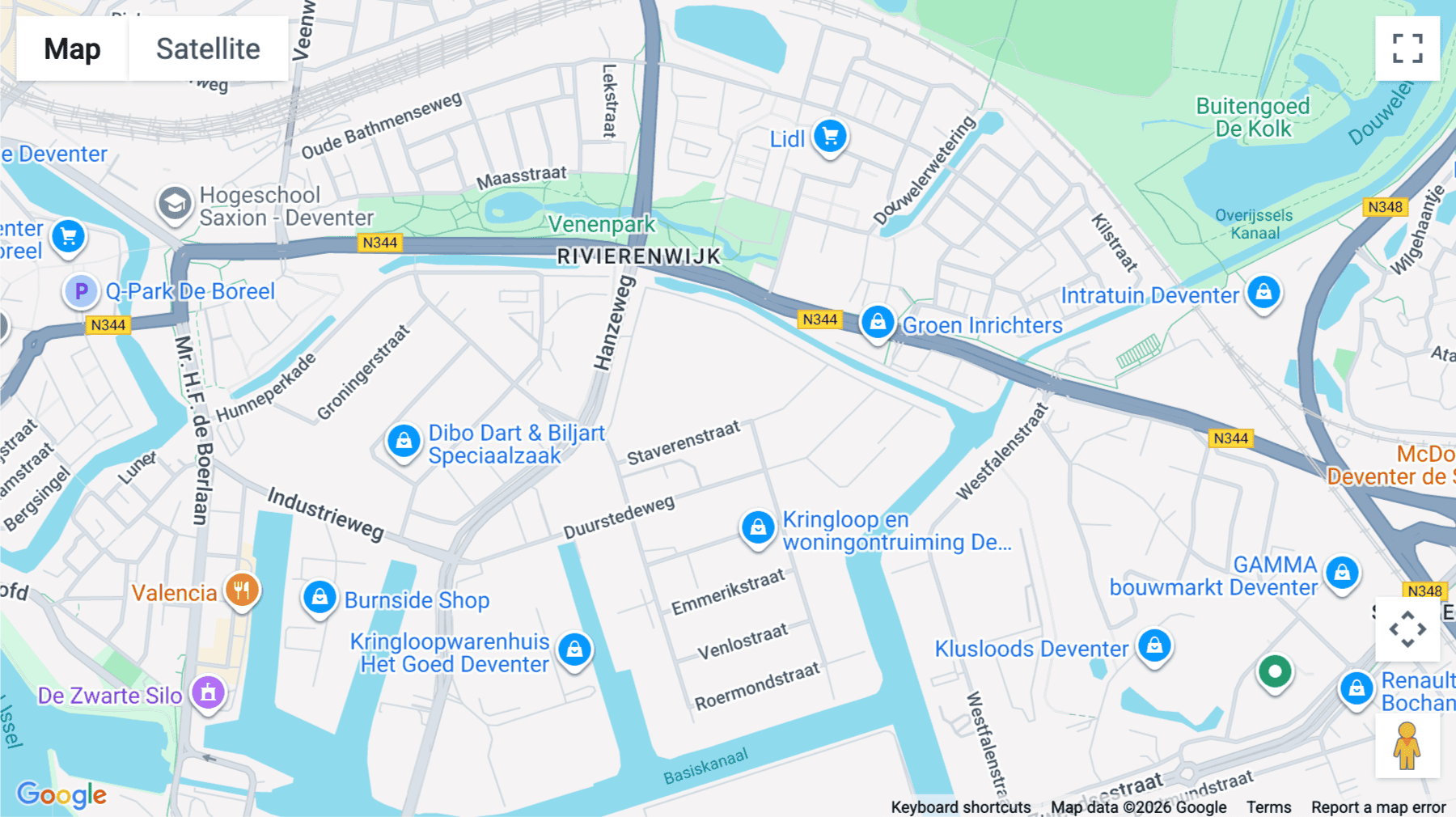 Click for interative map of Staverenstraat 15, Deventer