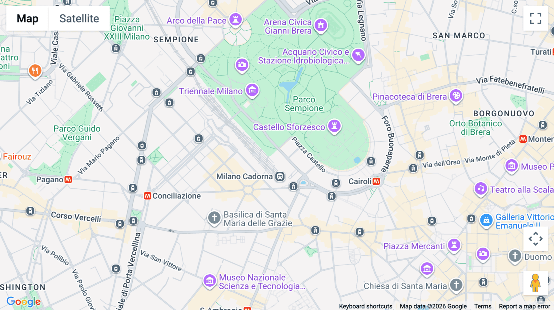 Click for interative map of Via Pietro Paleocapa 7, 7th floor, Milan