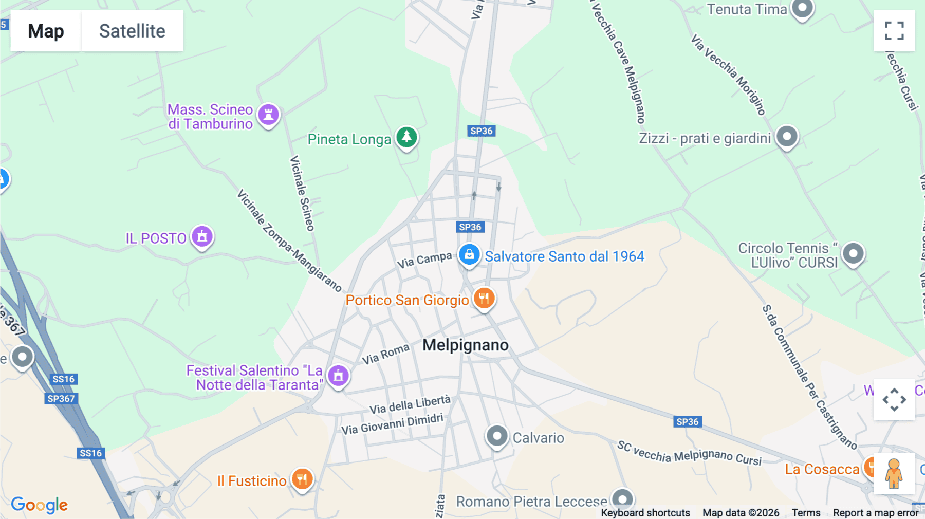 Click for interative map of Via Castrignano, 23, Melpignano