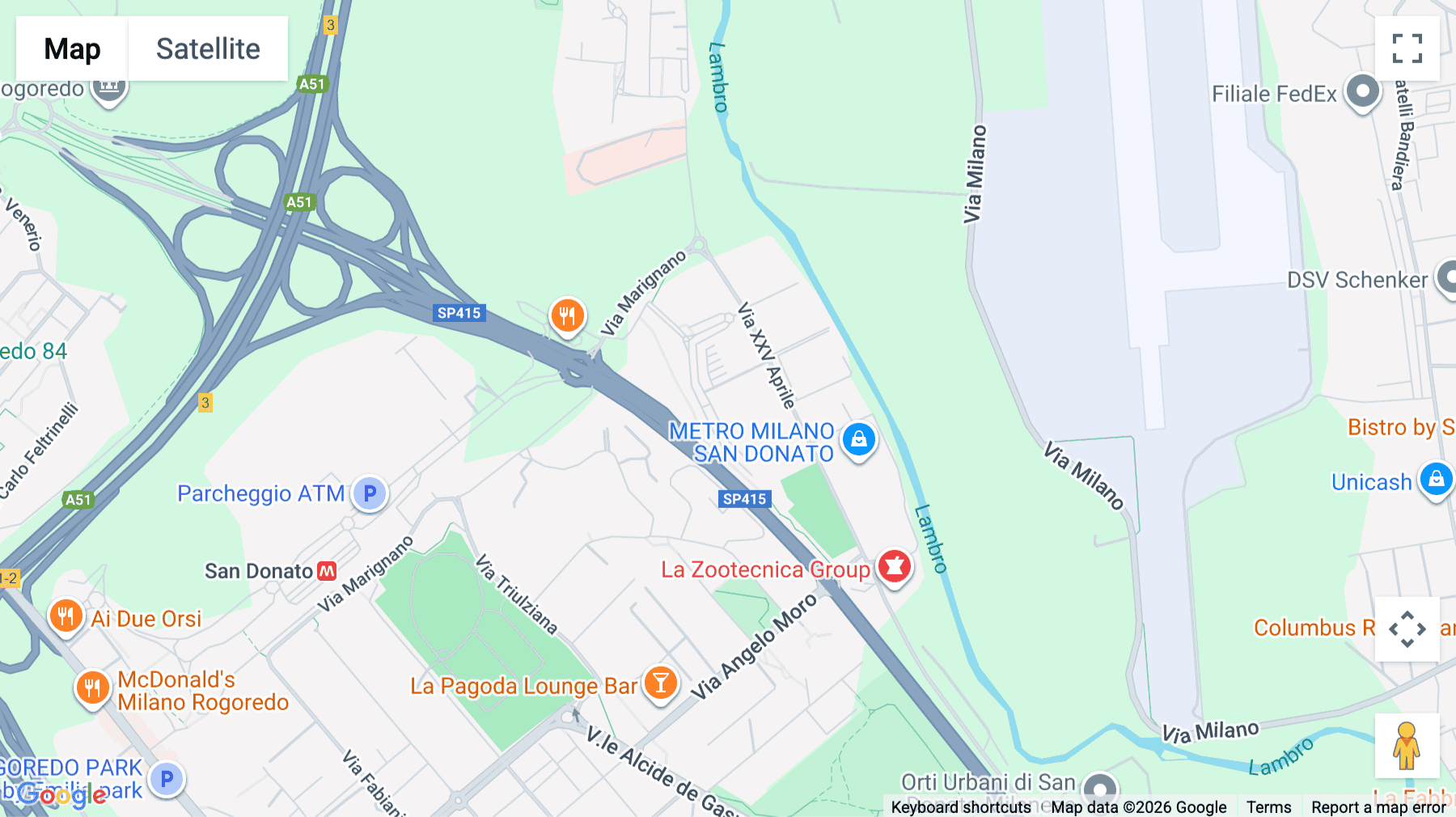 Click for interative map of Via Milano, 10, Milan