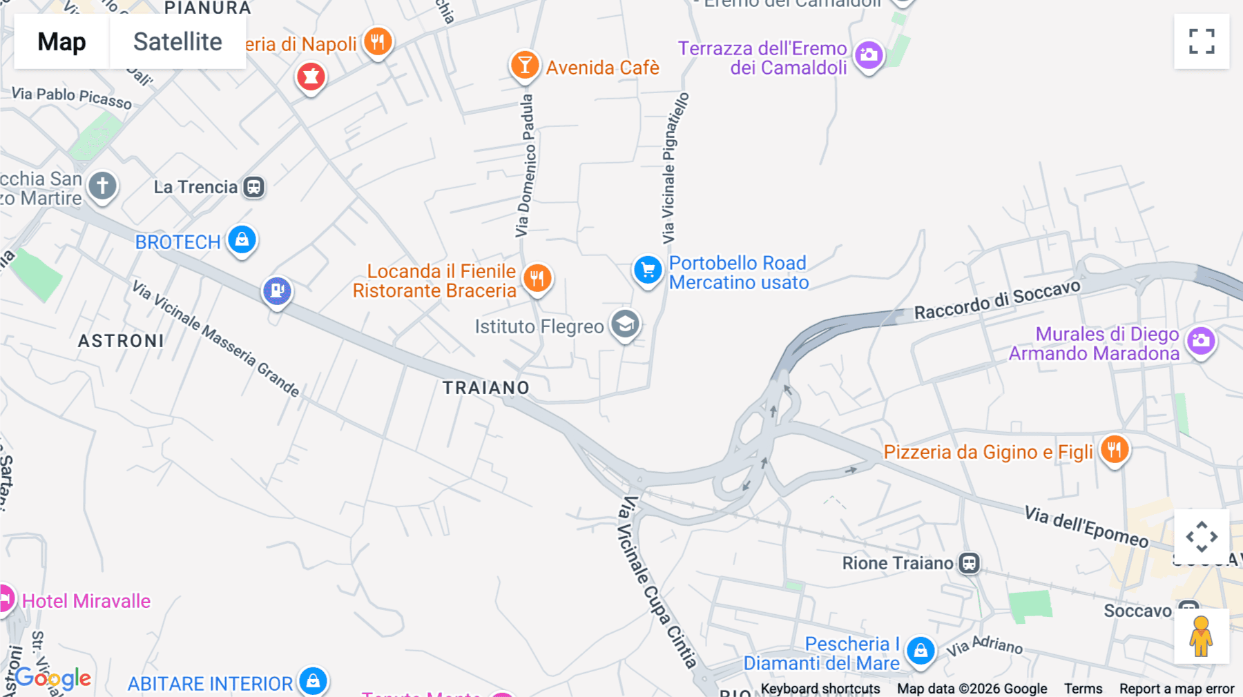 Click for interative map of Via Eleonora Duse, 26/b, Napoli