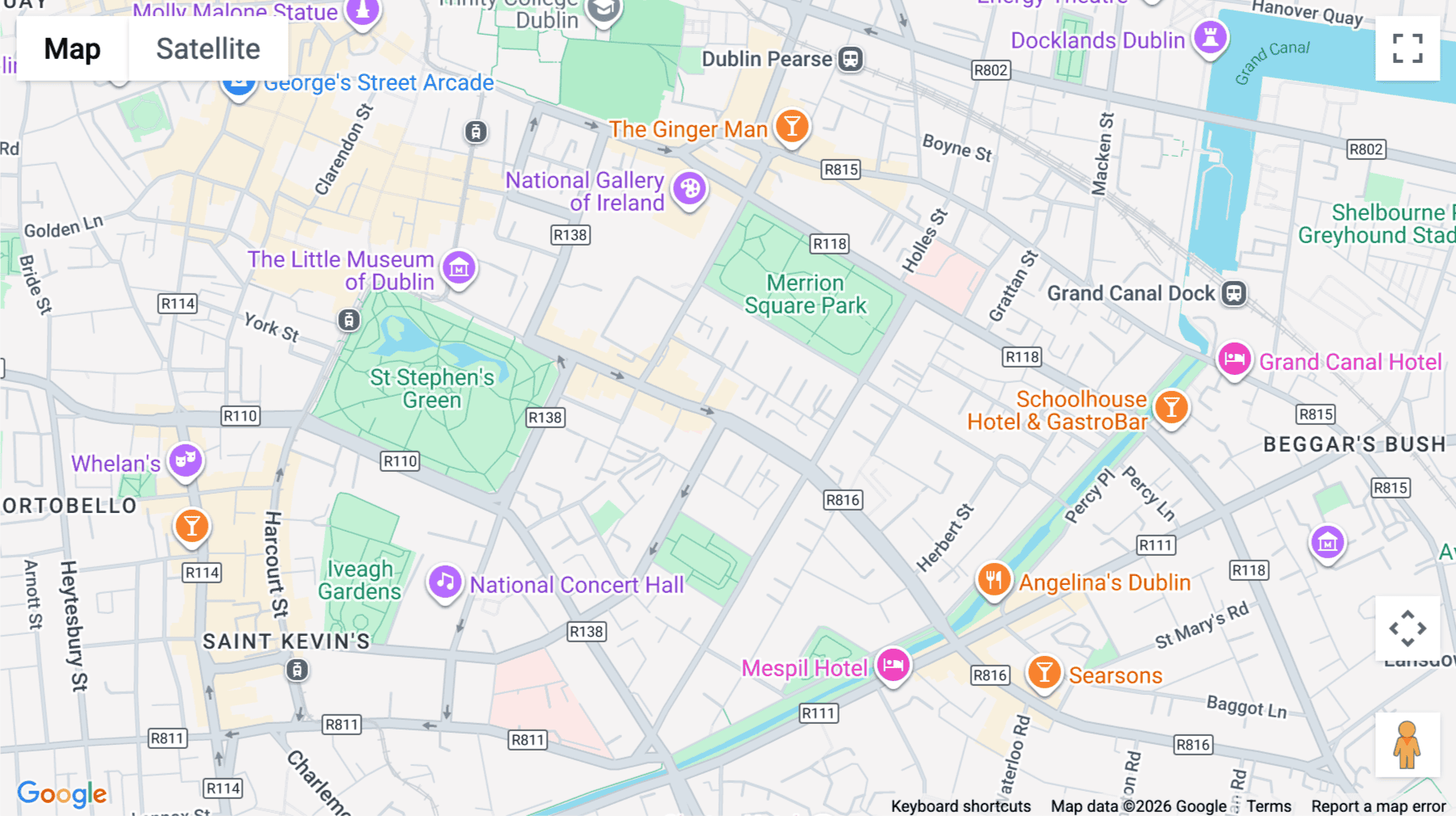 Click for interative map of 19-22 Lower Baggot Street, Dublin