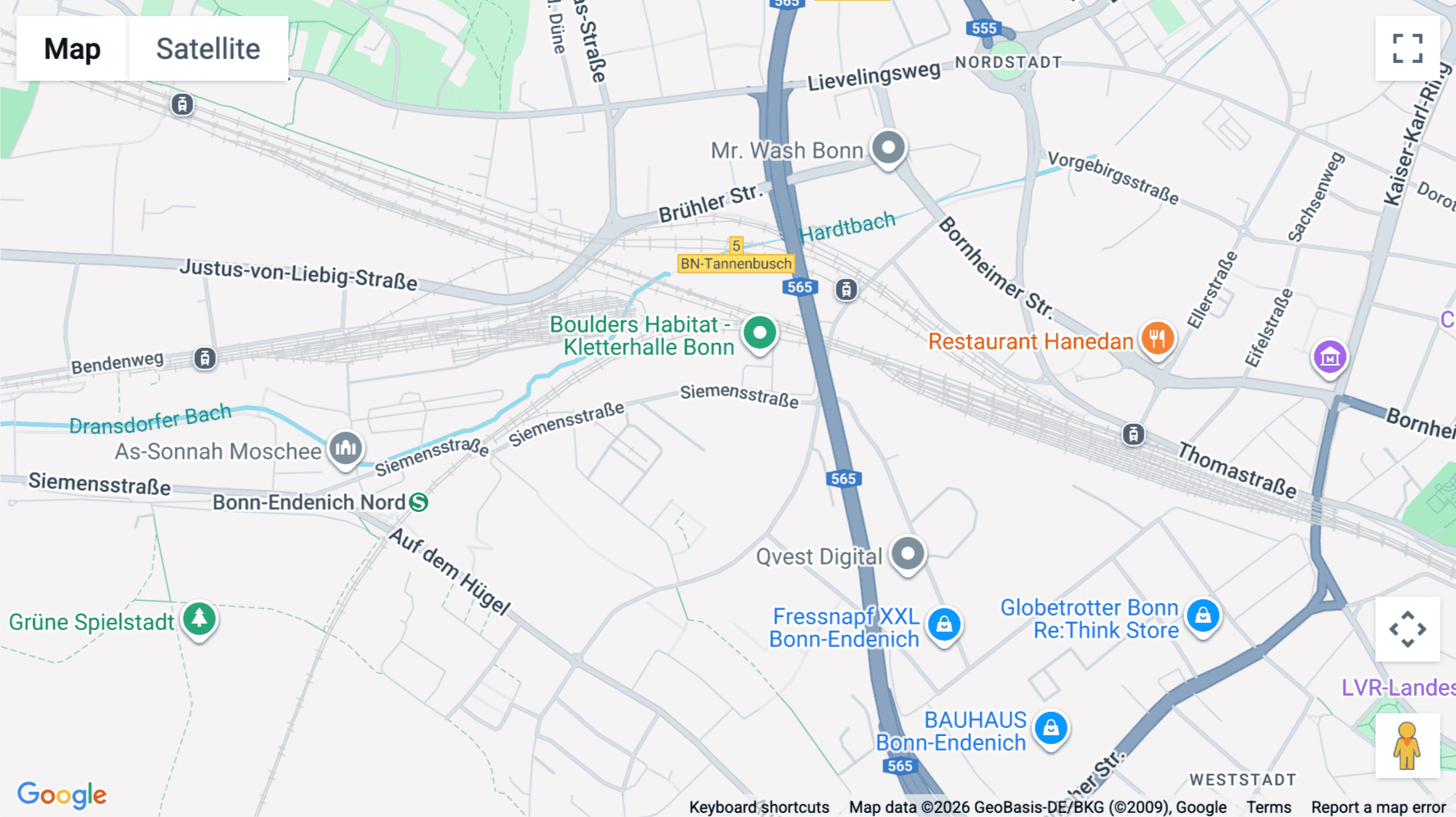 Click for interative map of Siemensstrasse 15-19, Bonn