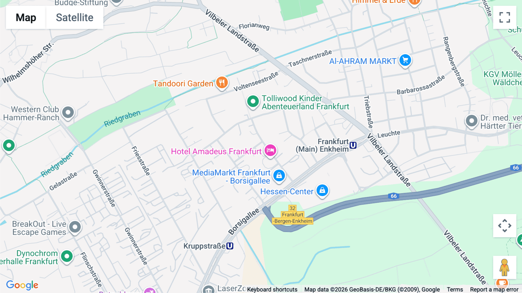 Click for interative map of Röntgenstraße 7-9, Frankfurt