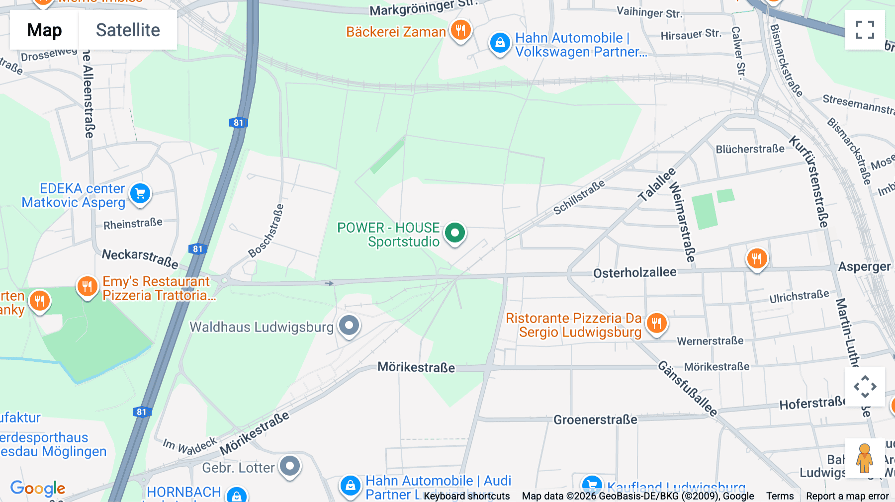 Click for interative map of Osterholzallee 140/144, Ludwigsburg