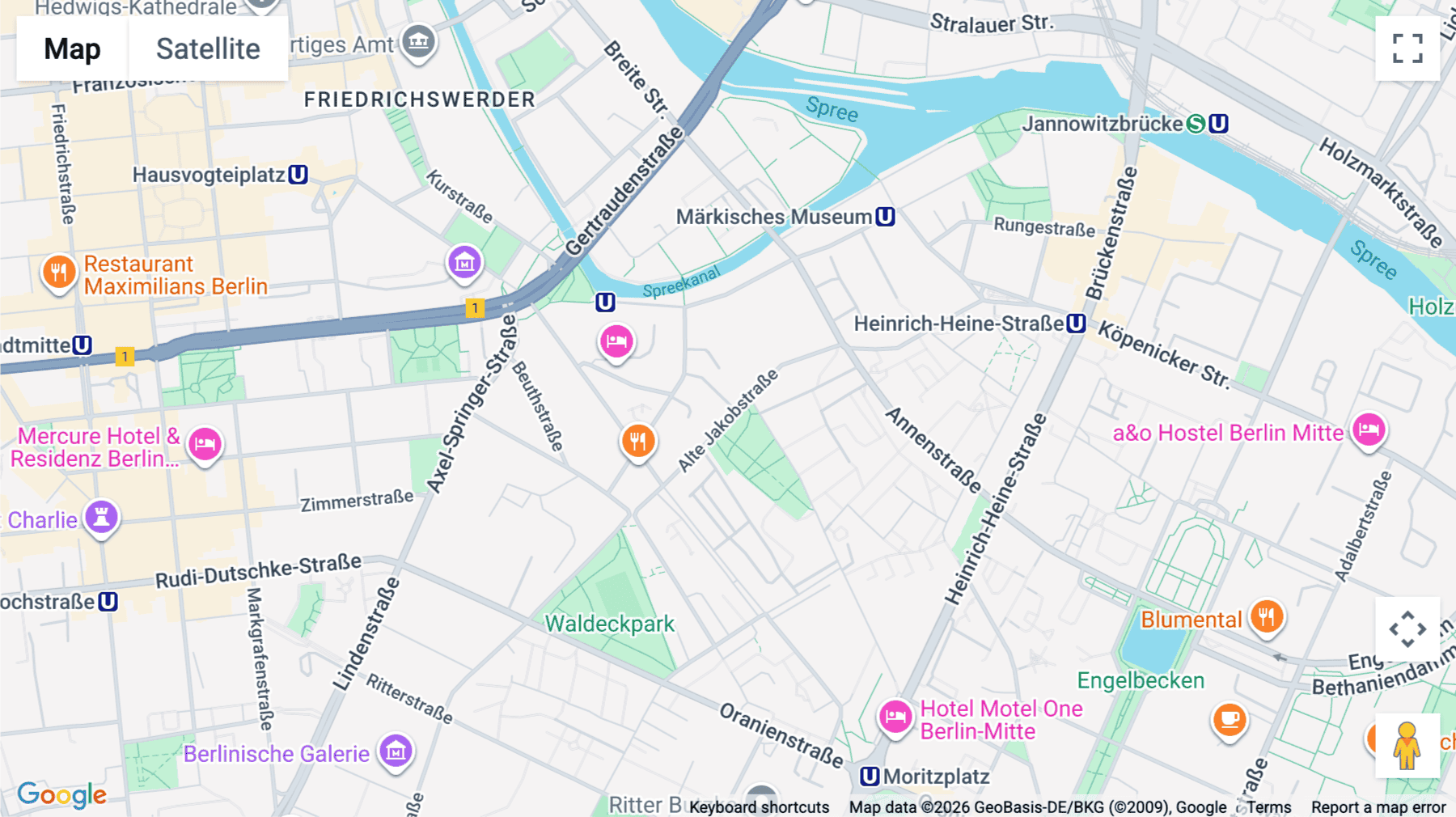 Click for interative map of Alte Jakobstrasse 85-86, 4th Floor, Berlin