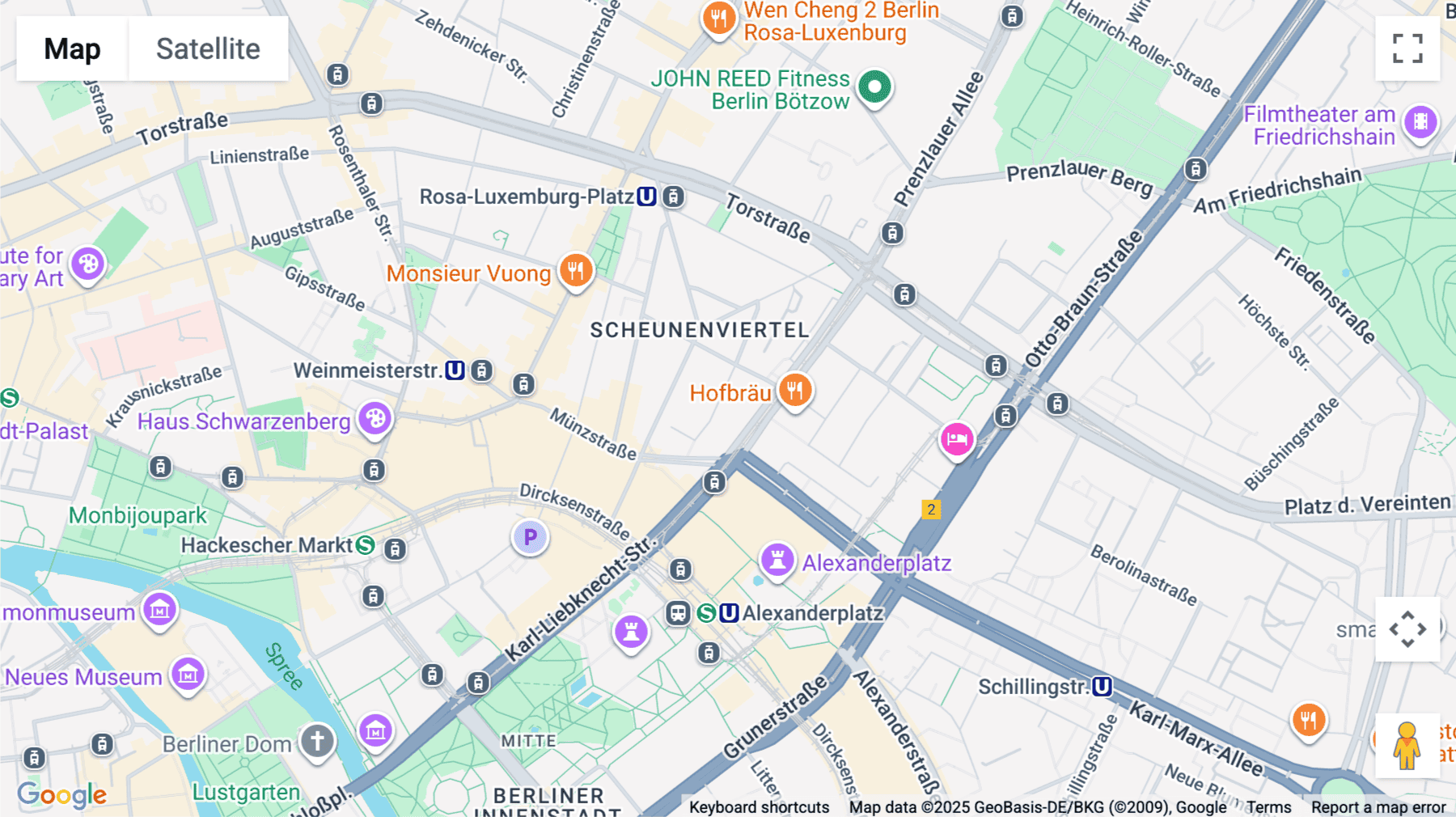 Click for interative map of Karl-Liebknecht-Straße 29, Berlin