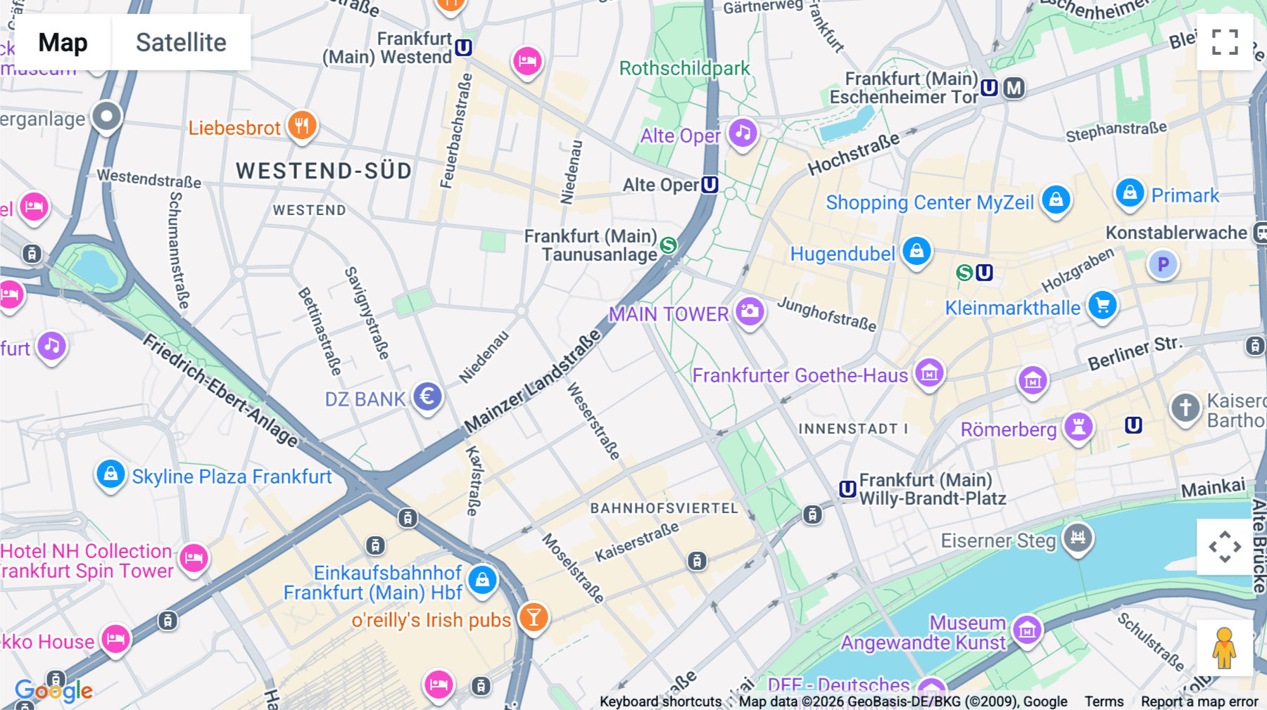 Click for interative map of Taunusanlage 9, 10, Frankfurt