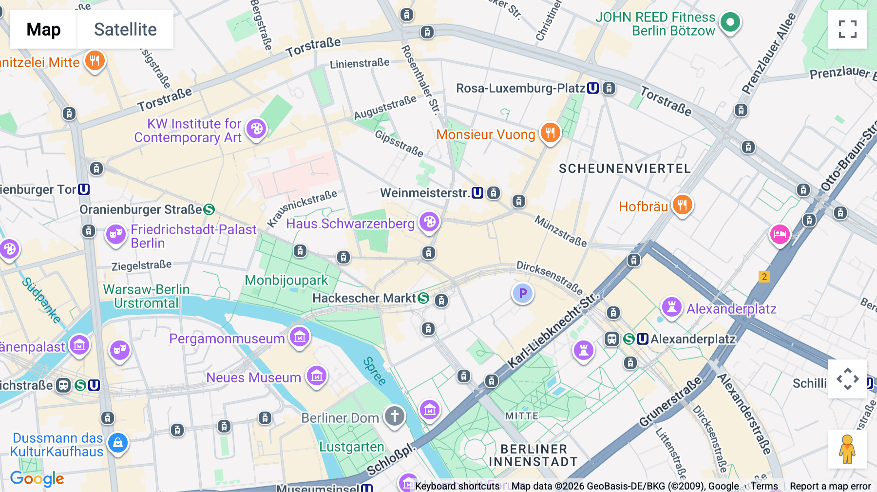 Click for interative map of Rosenthaler Straße 43-45, Berlin