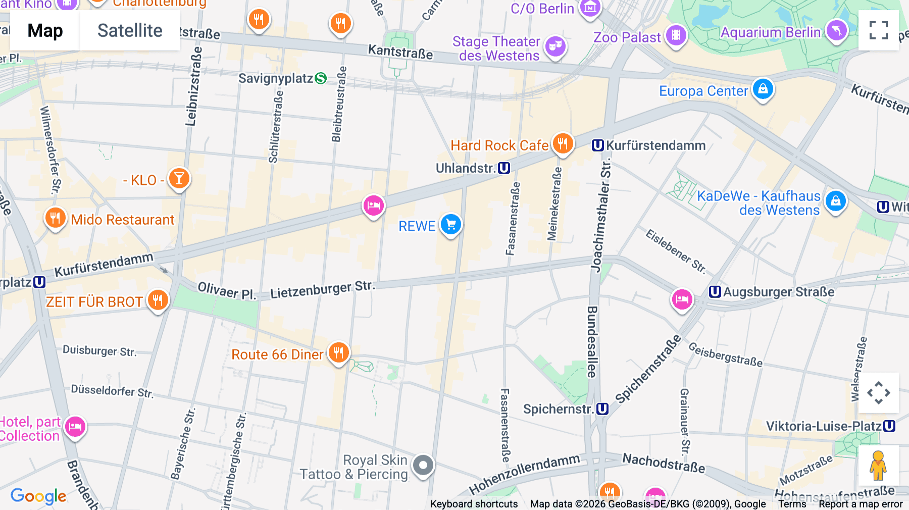 Click for interative map of Uhlandstraße 32, Berlin