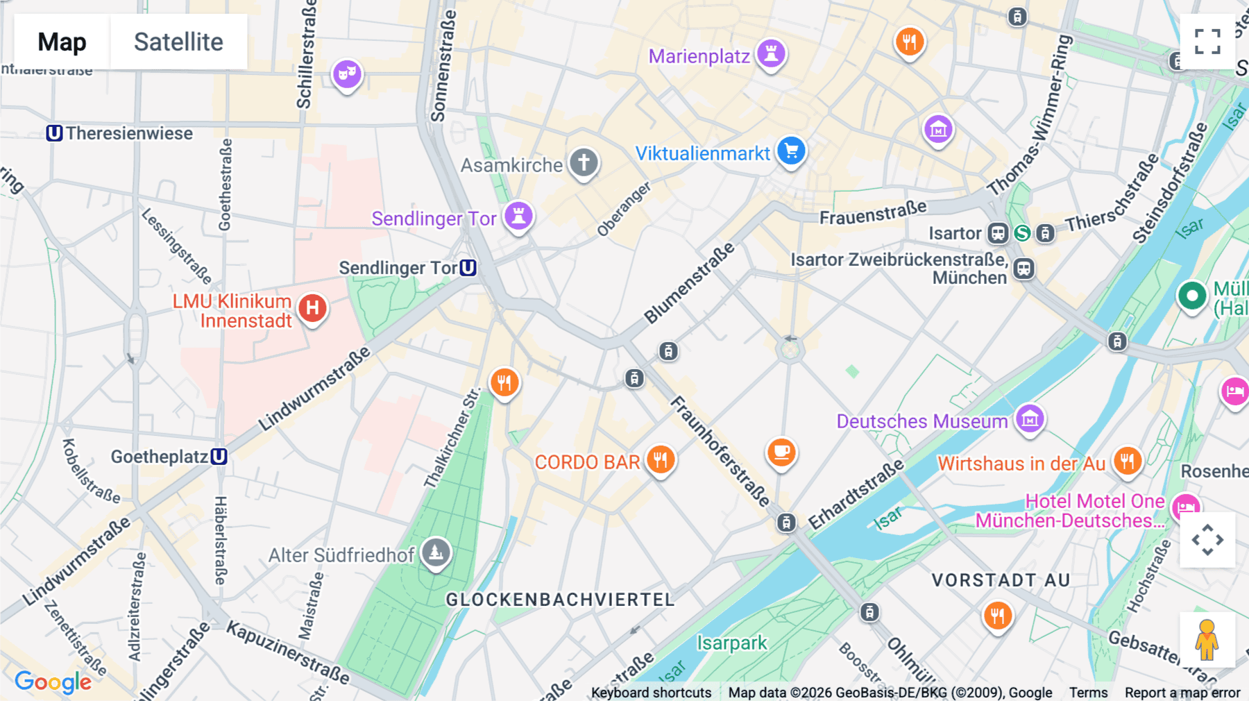 Click for interative map of Stachus, Josephspitalstrasse 15, Munich