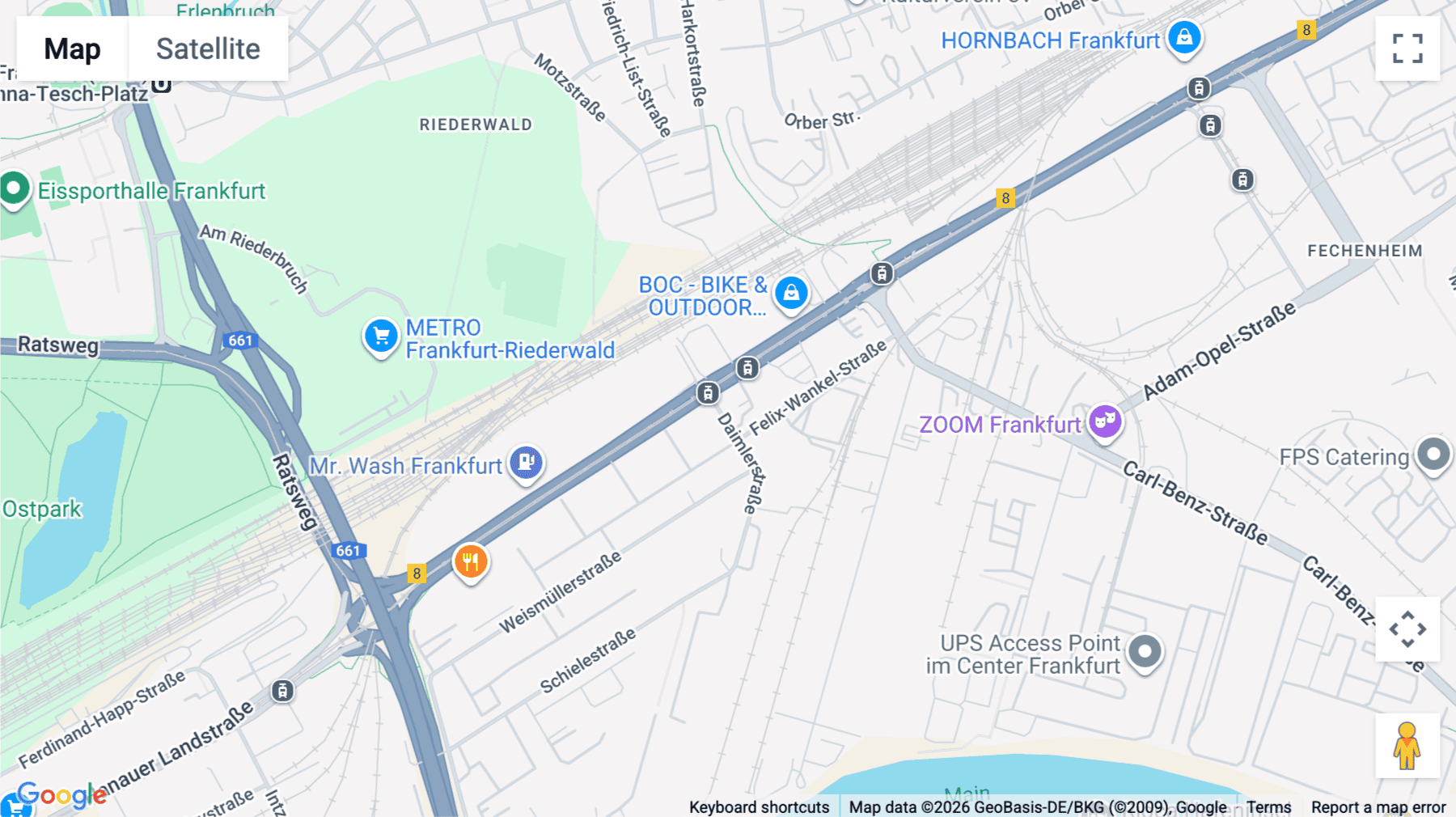 Click for interative map of Hanauer Landstraße 328-330, Frankfurt