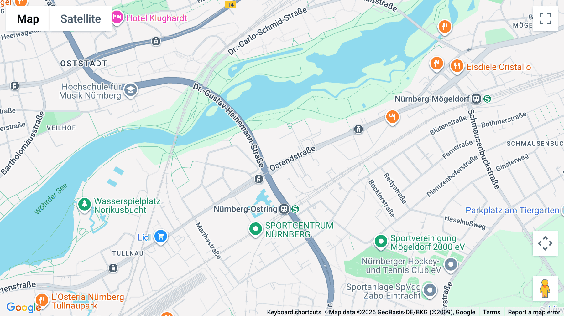 Click for interative map of Ostendstrasse 115, Nuremberg, Neu Isenburg