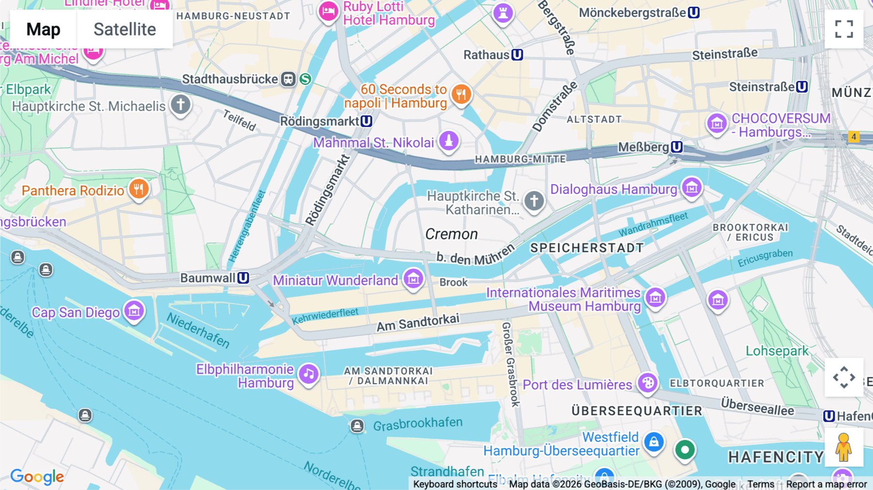 Click for interative map of Bei den Mühren 1, Hamburg