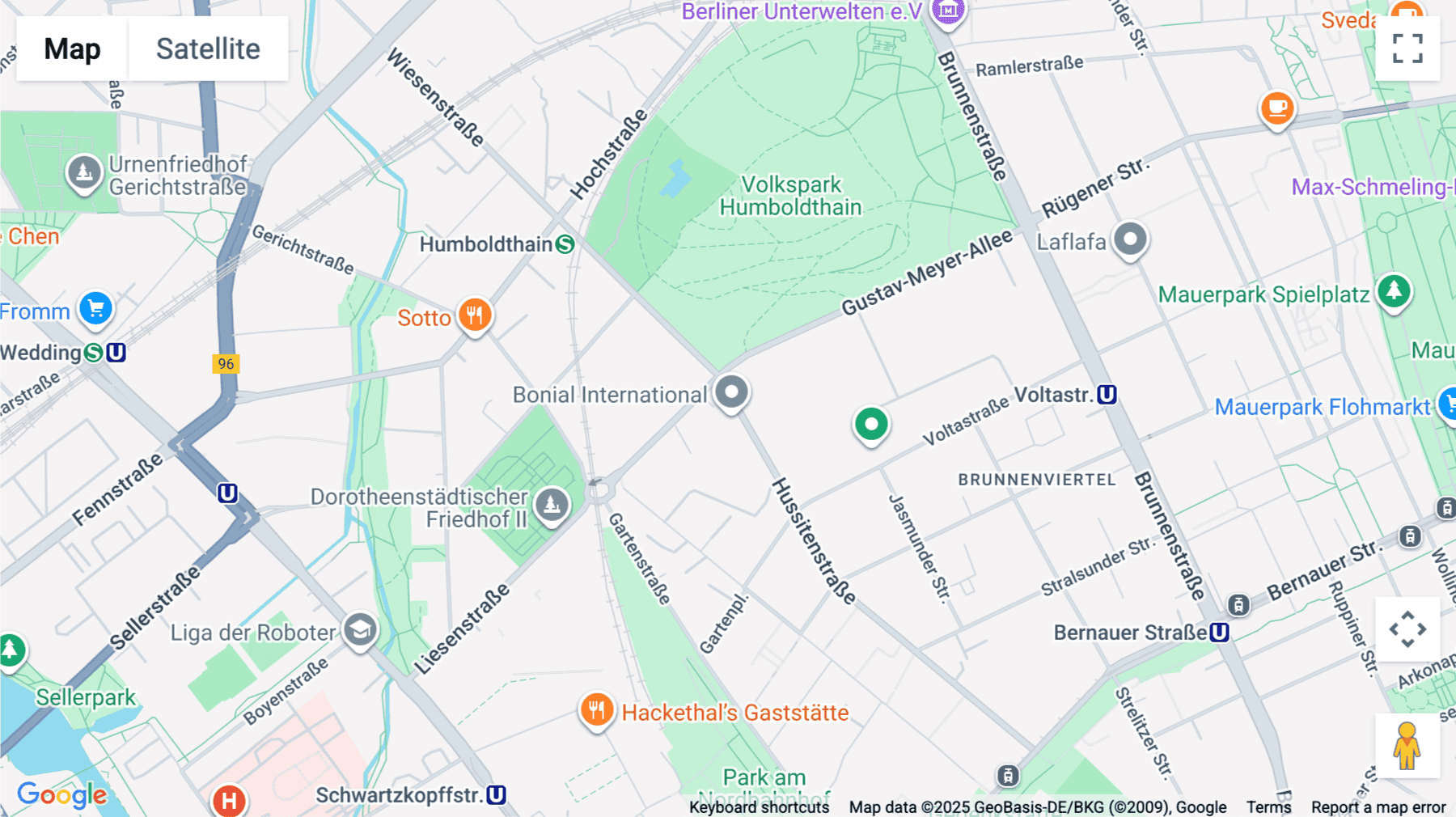 Click for interative map of Hussitenstrasse 32, B, Ground Floor, Berlin