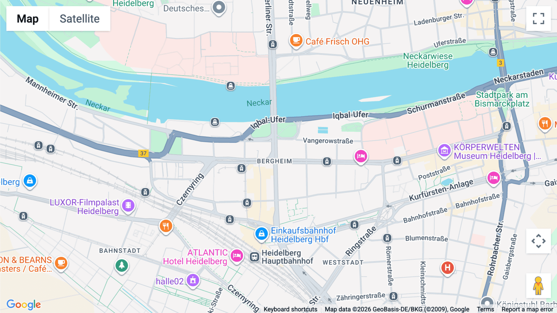 Click for interative map of Bergheimer Straße 104, Heidelberg