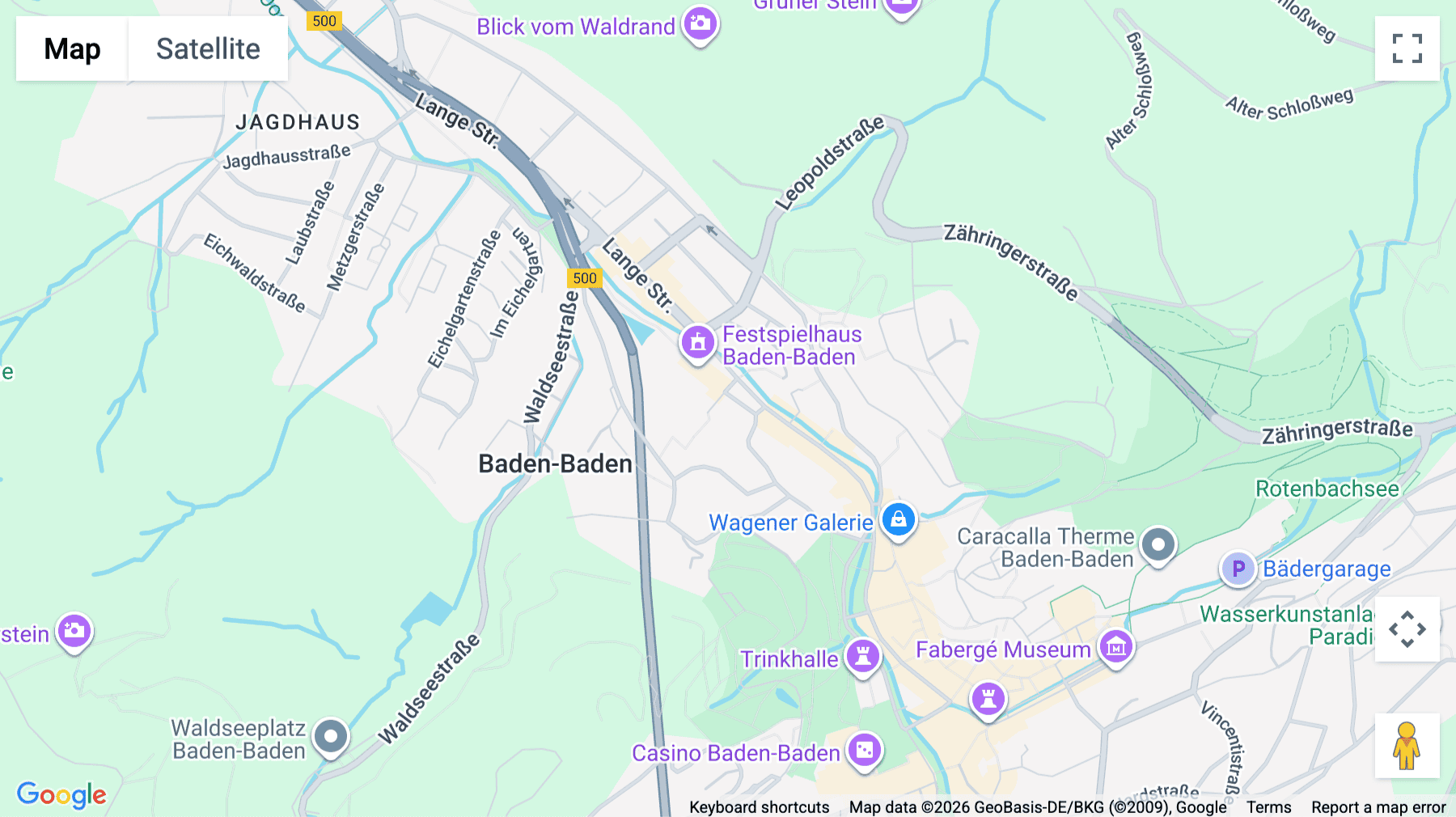 Click for interative map of Lange Straße 75, Baden-Baden