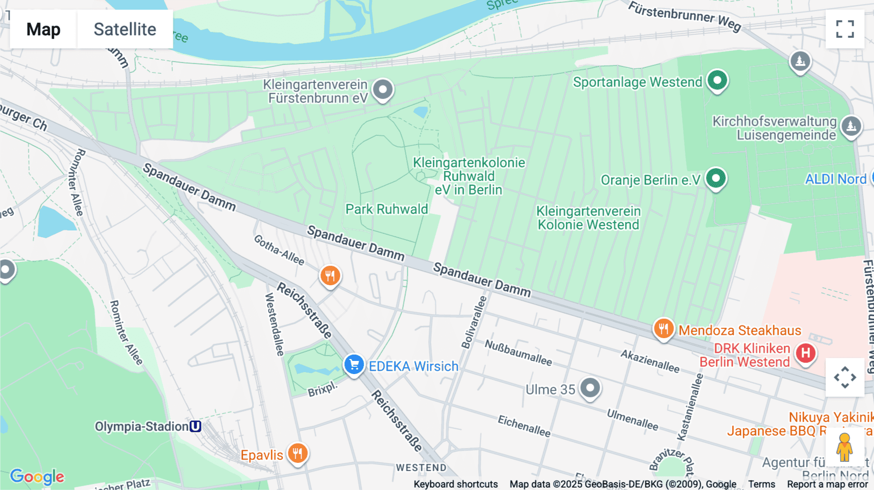 Click for interative map of Spreetalallee 1, Berlin